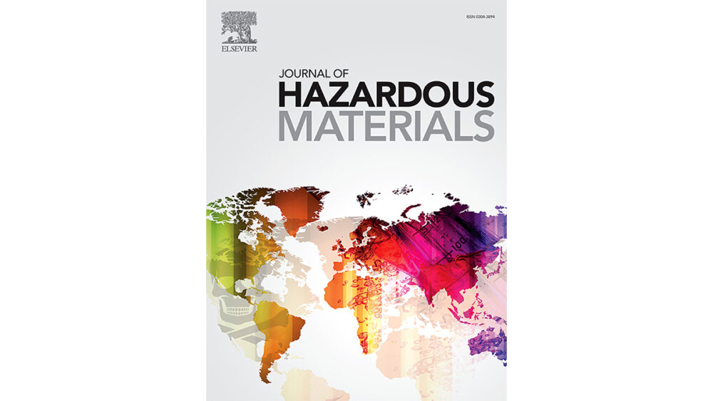Journal of Hazardous Materials cover for the featured research paper