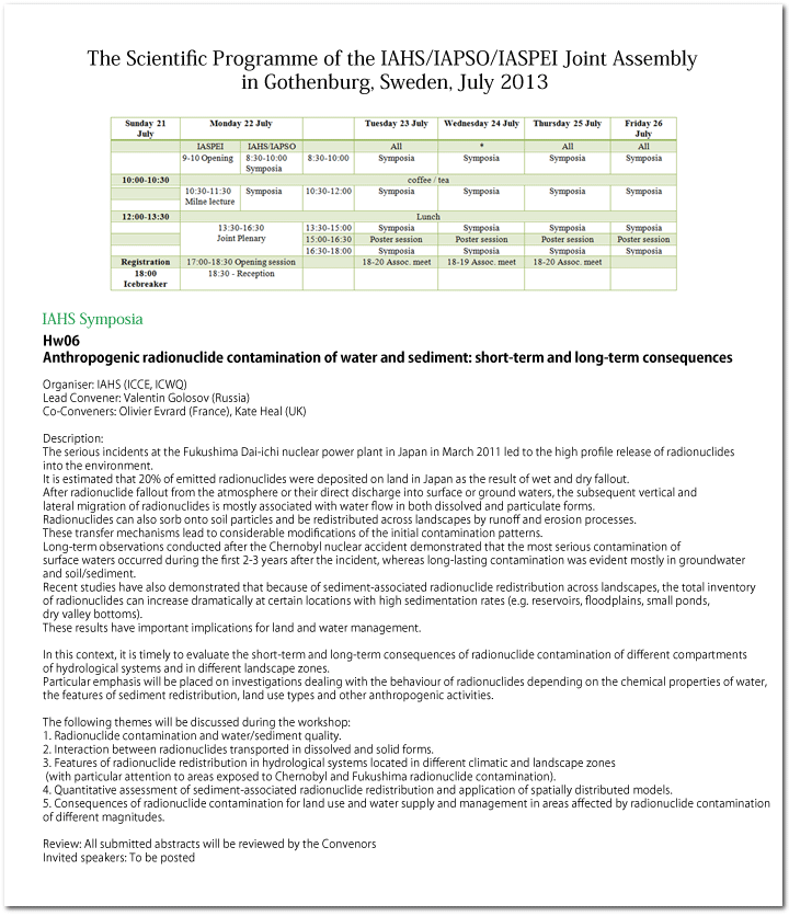 Sympo programme